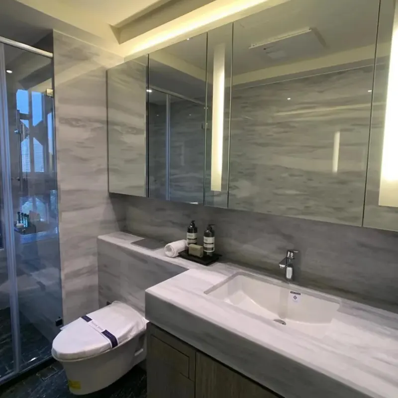 ¿Me deleitará cada mañana una losa de mármol para tocador de baño?