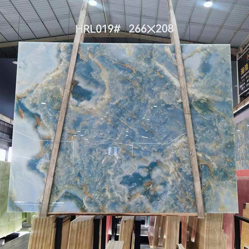 Las losas azules de onyx