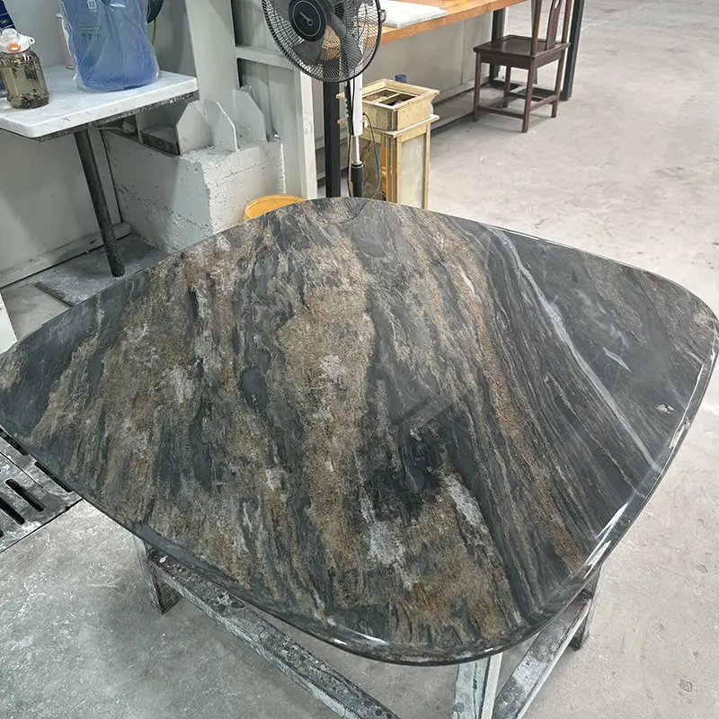 Mapeta de mármol de arenas azules