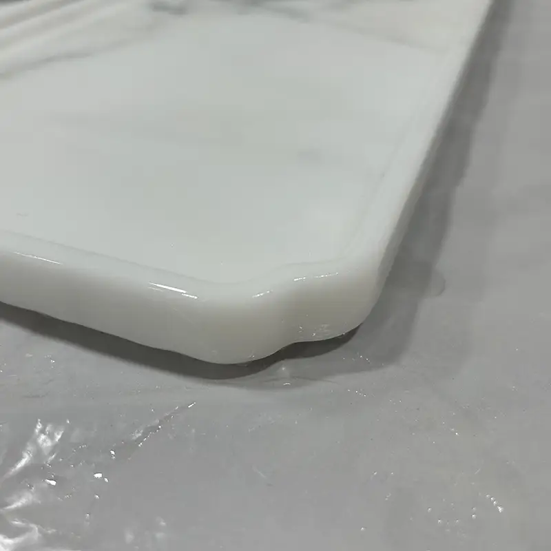 Plato de mármol blanco de Calacatta