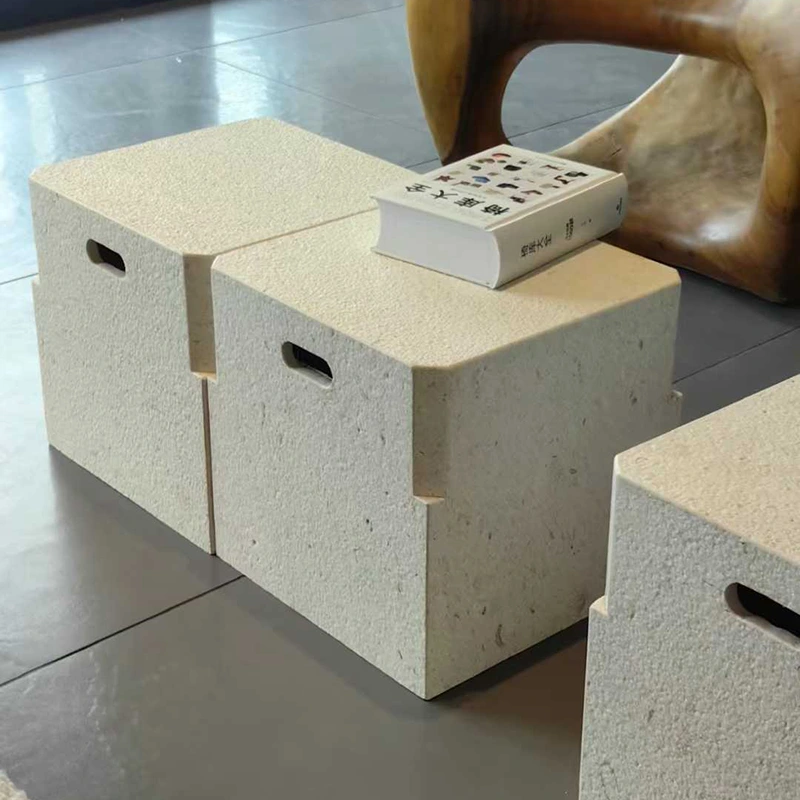 Losas de piedra caliza de crema perla