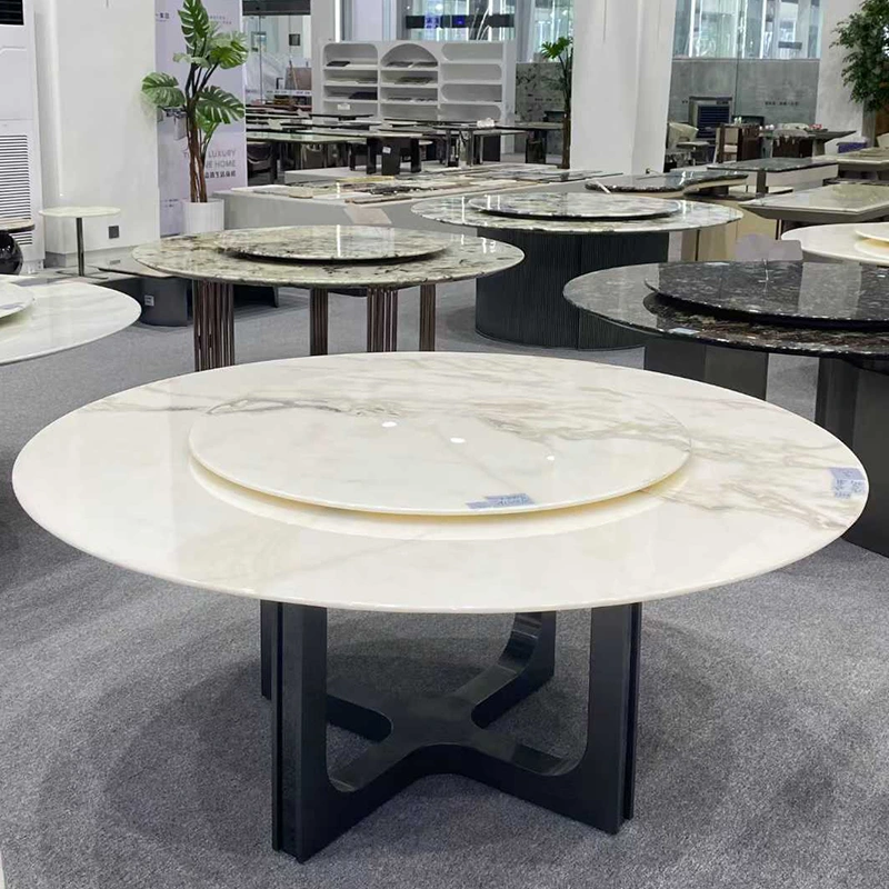 Mesa de mármol blanco de ostras